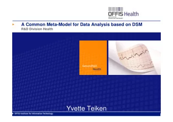 Yvette Teiken  2  Agenda  Introduction  Brief overview of our research activities  Model