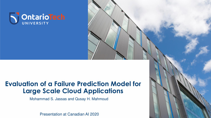evaluation of a failure prediction model for