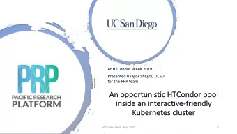 An  An opportunis  istic  ic HT  HTCo  Condor po  pool  insid  in  ide an  an in  interac  activ