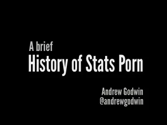 History of Stats Porn  A brief  Andrew Godwin  @andrewgodwin  c. 950 AD  Nicole Oresme (1323 -