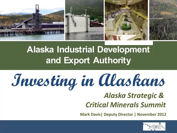 investing in alaskans investing in alaskans