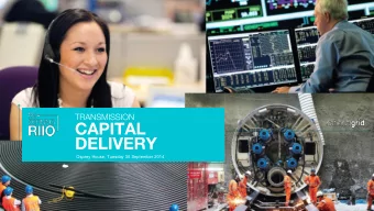 Osprey House, Tuesday 30 September 2014  Cautionary statement  This presentation contains certain