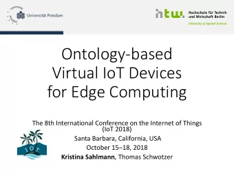 Ontology-based  Virtual IoT Devices  for Edge Computing  The 8th International Conference on the