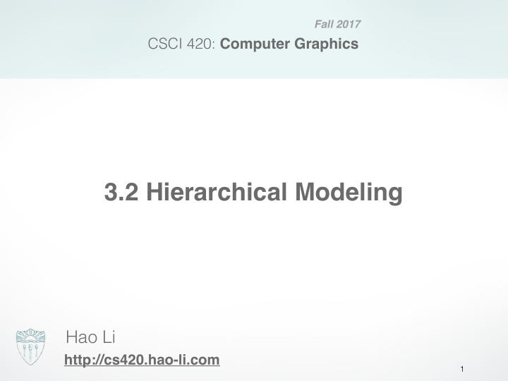 3 2 hierarchical modeling