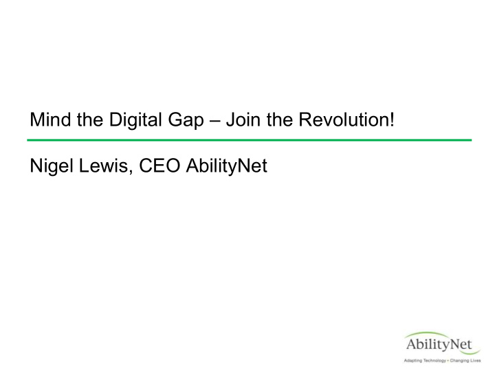 mind the digital gap join the revolution