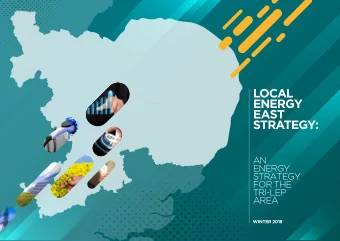 LOCAL  ENERGY  EAST  STRATEGY:  AN  ENERGY  STRATEGY  FOR THE  TRI-LEP  AREA  WINTER 2018  LOCAL