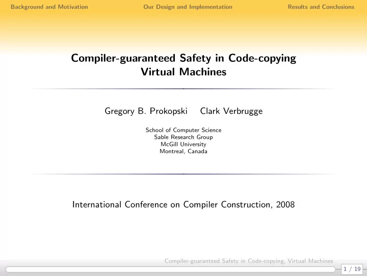 compiler guaranteed safety in code copying virtual