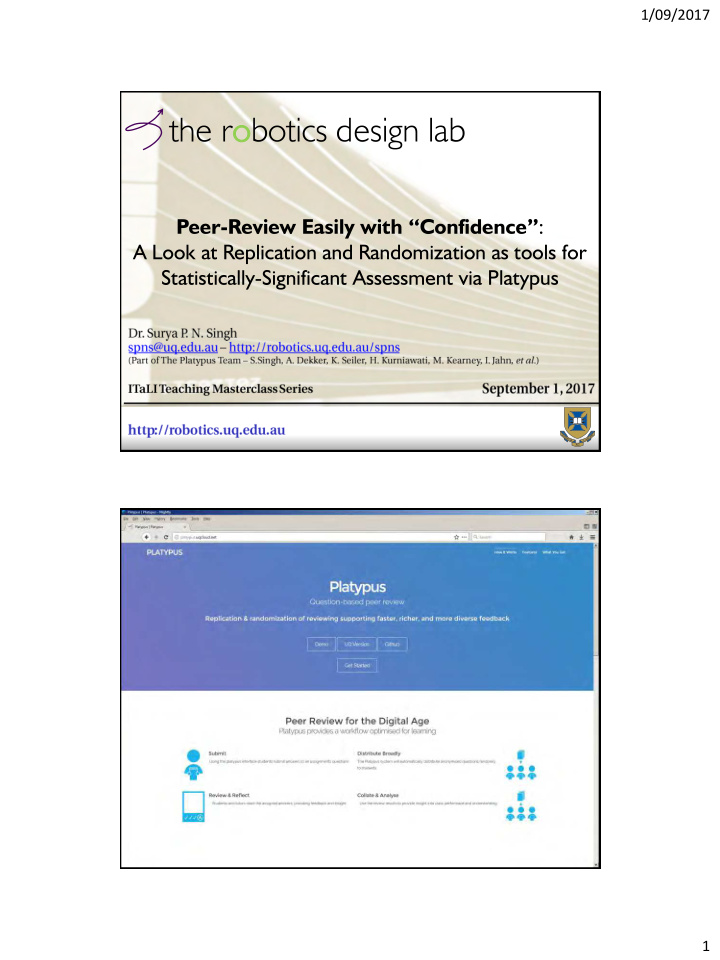 the robotics design lab