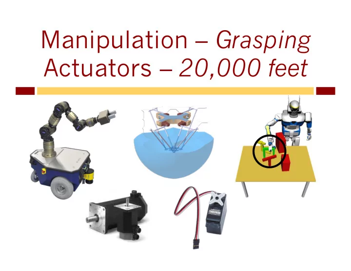 manipulation grasping