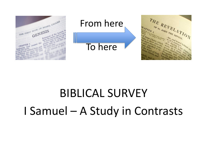 biblical survey i samuel a study in contra s ts