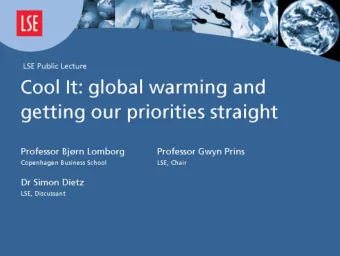 Cool It  Cool It  How we should tackle global warming  How we should tackle global warming  and do