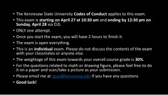 This exam is starting on April 27 at 10:30 am and ending by 12:30 pm on Sunday, April 28 via