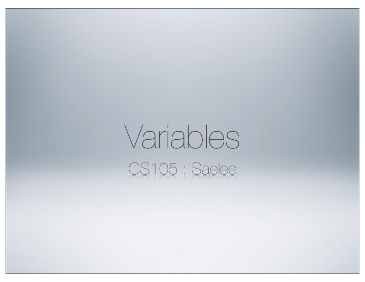 variables