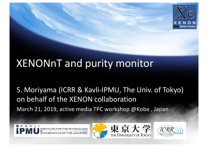 xenonnt and purity monitor