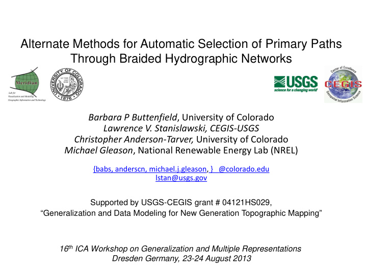 alternate methods for automatic selection of primary