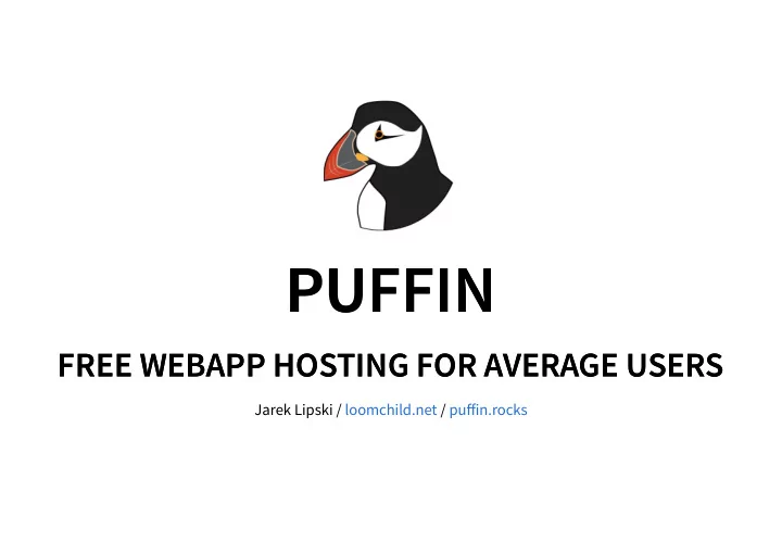puffin puffin