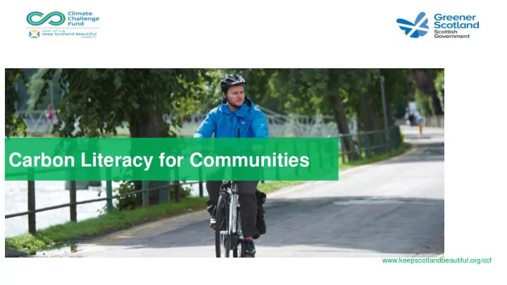carbon literacy for communities