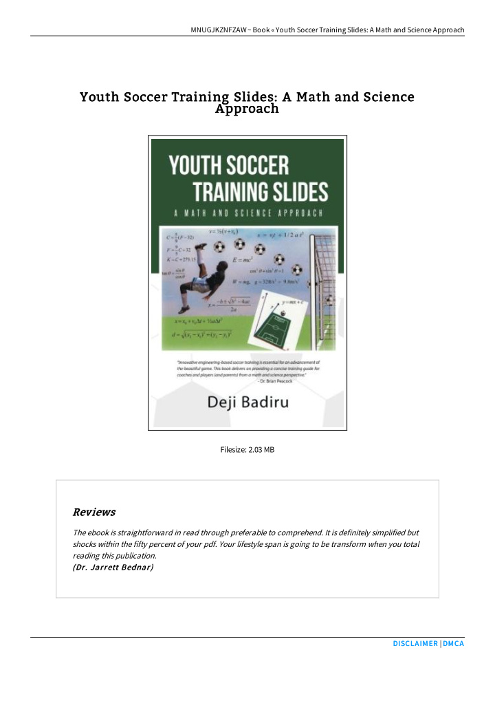 youth soccer training slides a math and science youth
