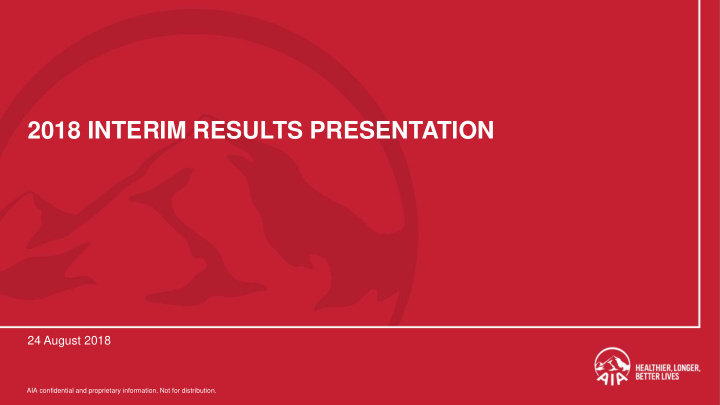 2018 interim results presentation