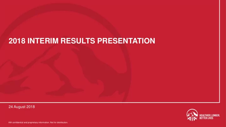 2018 interim results presentation