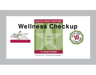 Wellness Checkup Wellness Roadmap  HIPAA Wellness Rules  ADA  GINA  ERISA  COBRA