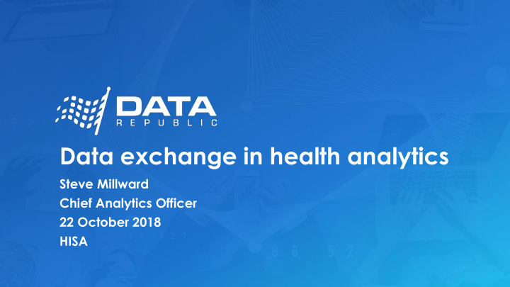 data exchange in health analytics