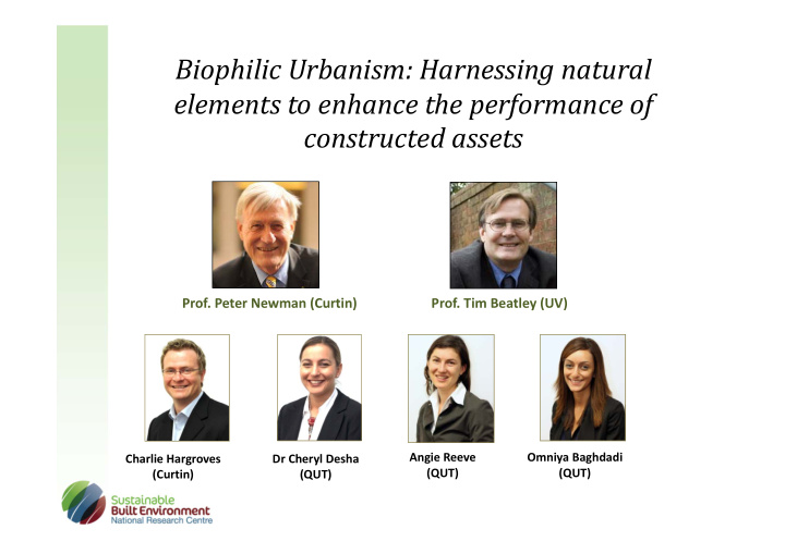 biophilic urbanism harnessing natural elements to enhance