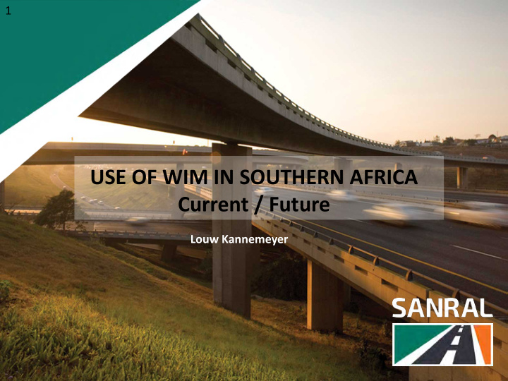 use of wim in southern africa current future