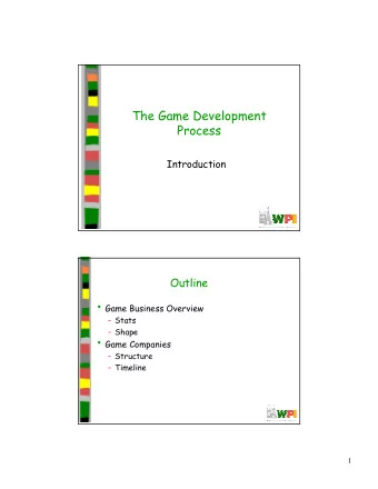 Random Statistics  60% of all Americans play video games   In 2000, 35% of Americans rated