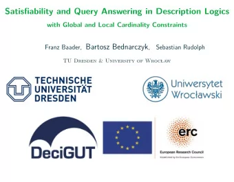 Satisfiability and Query Answering in Description Logics  with Global and Local Cardinality