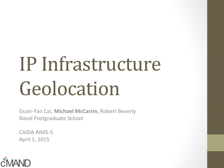 ip infrastructure geolocation