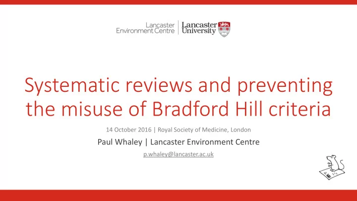 the misuse of bradford hill criteria