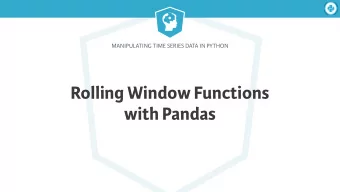 Rolling Window Functions  with Pandas  Manipulating Time Series Data in Python Window Functions in