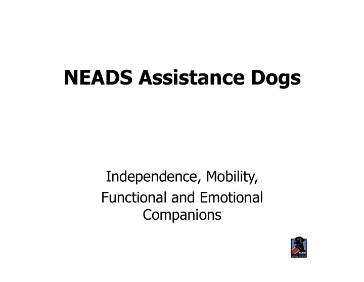neads assistance dogs