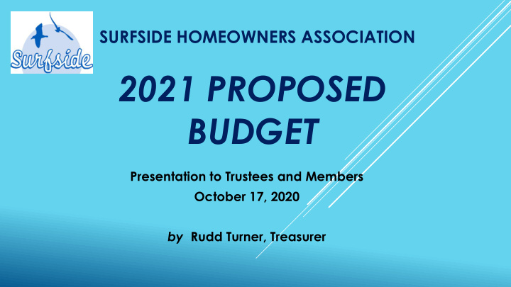 2021 proposed budget