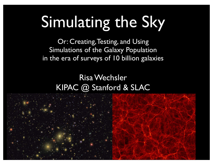 simulating the sky