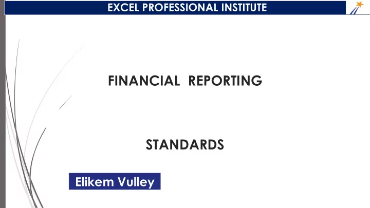 financial reporting