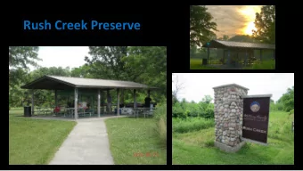 Rush Creek Preserve  Setup &amp; Teardown Team  CW Station &amp; Operators  KG9X  W9HB  KF9D  W9NXM