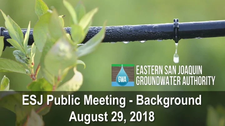 esj public meeting background