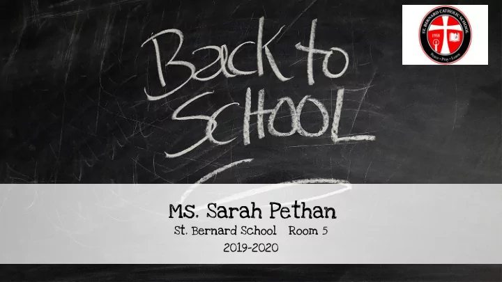ms sarah pethan