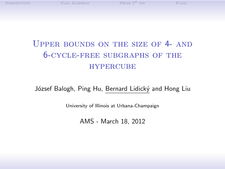 upper bounds on the size of 4 and 6 cycle free subgraphs