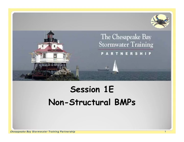session 1e non structural bmps