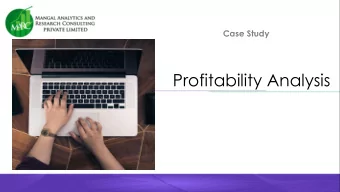 Profitability Analysis  OVERVIEW OF INCOME STATEMENTS  YoY%  % to Total Revenue  Particulars  FY 18