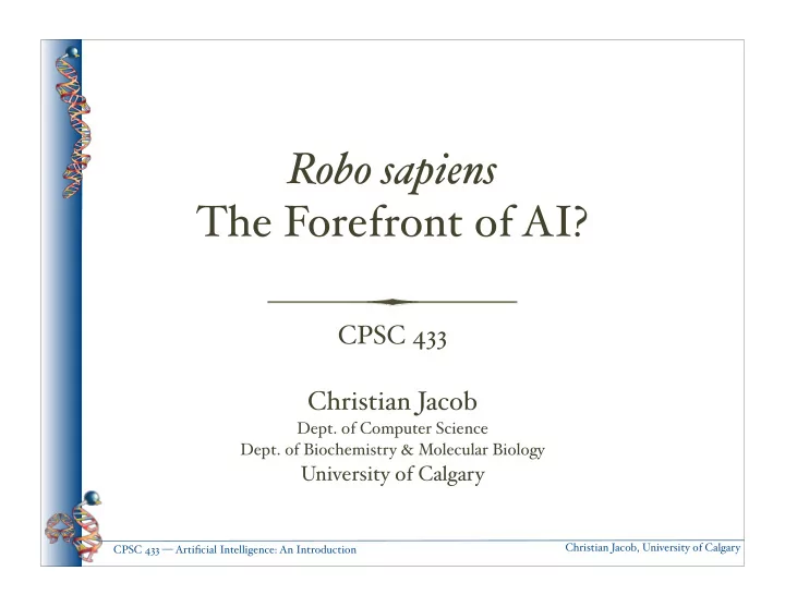 robo sapiens the forefront of ai