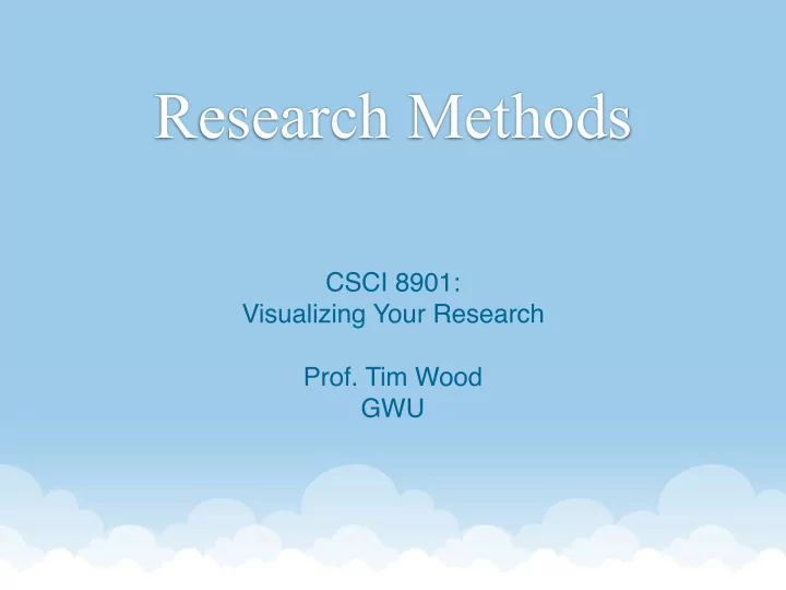research methods