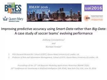 Improving predictive accuracy using Smart-Data rather than Big-Data :  A case study of soccer