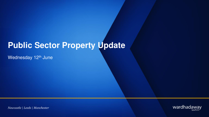 public sector property update