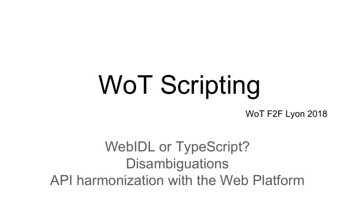 wot scripting