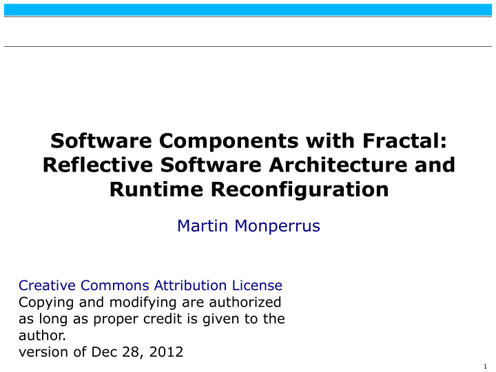 software components with fractal reflective software