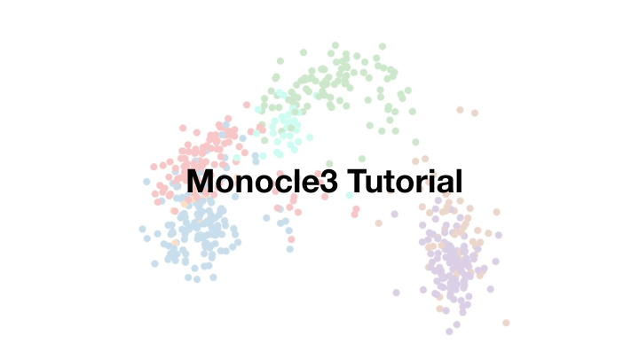 monocle3 tutorial welcome